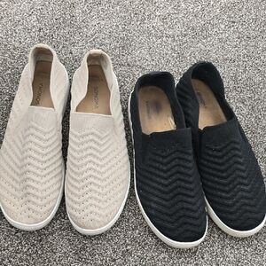 Sonoma Cream and Black Slip-On Shoes